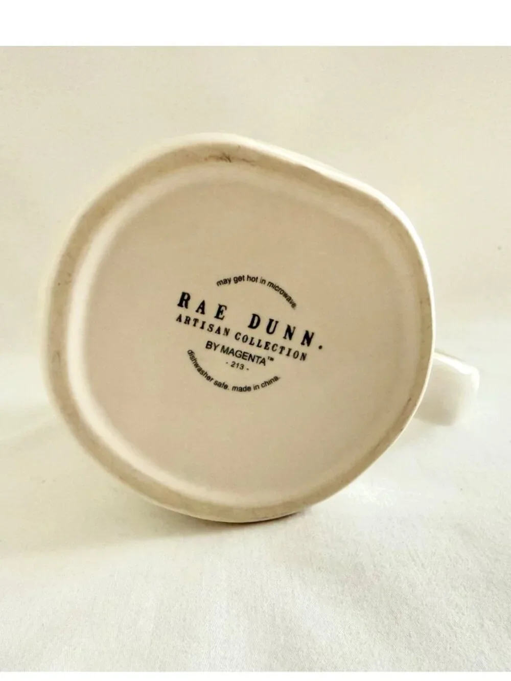 Rae Dunn Be Still Mug White Artisan Collection Farmhouse 16 oz Coffee Cup - Picture 3 of 12